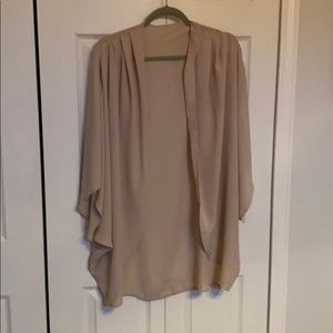 Beige rayon cape